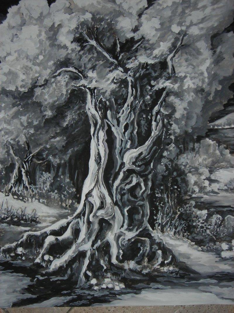 Olive three, Drawing Andjelkovic Mirjana