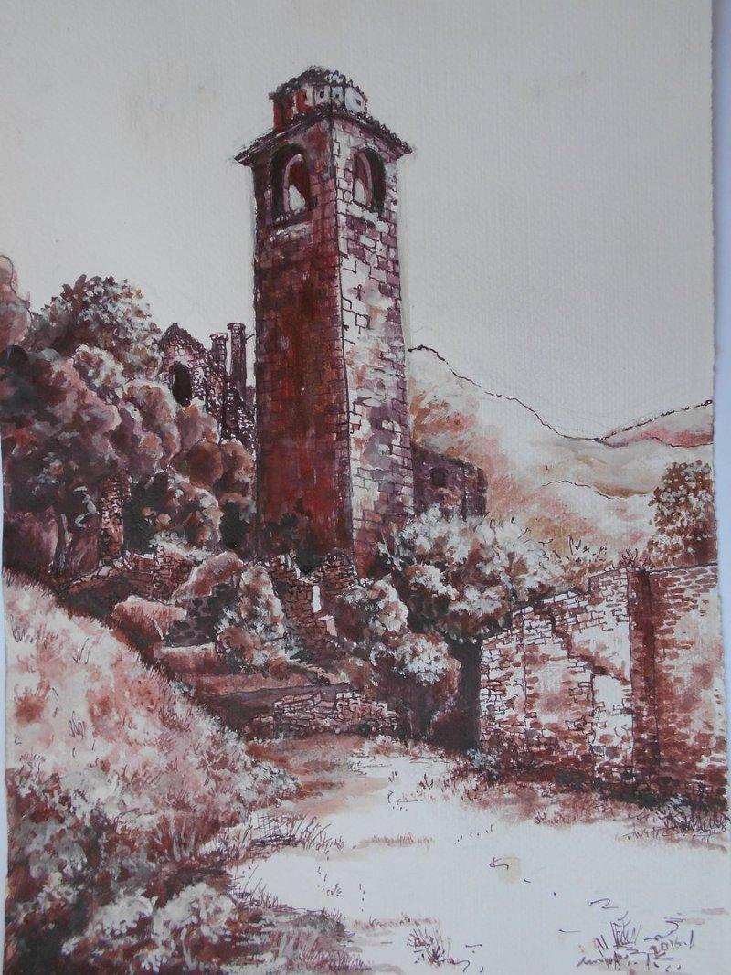 Sahat tower, Drawing Andjelkovic Mirjana
