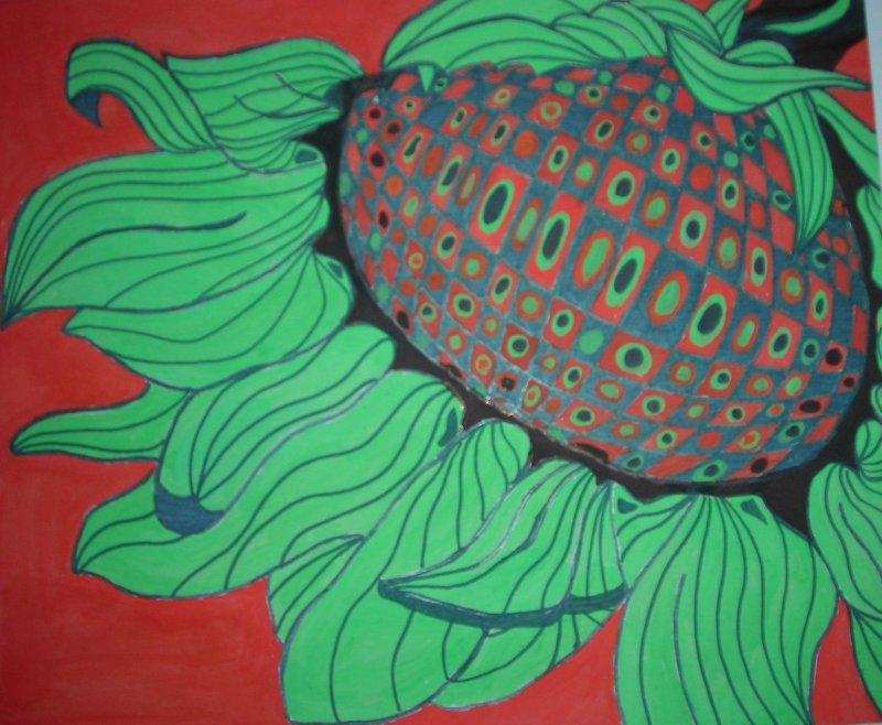 Sunflower 2, Painting Andjelkovic Mirjana
