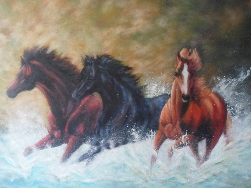 Konji vrani, Painting Medić Zoran