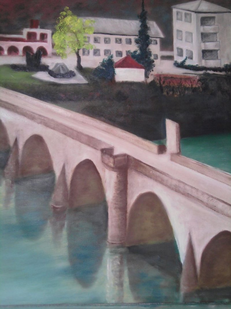 The bridge of Višegrad, Painting Medić Zoran