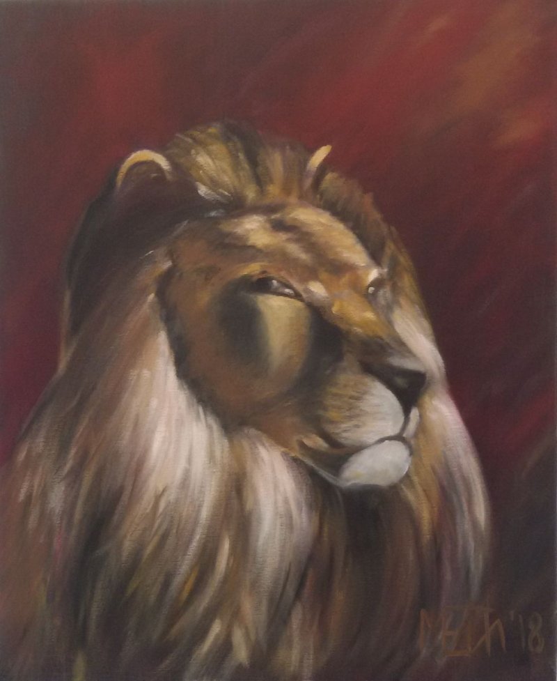 Lion`s Head, Painting Medić Zoran