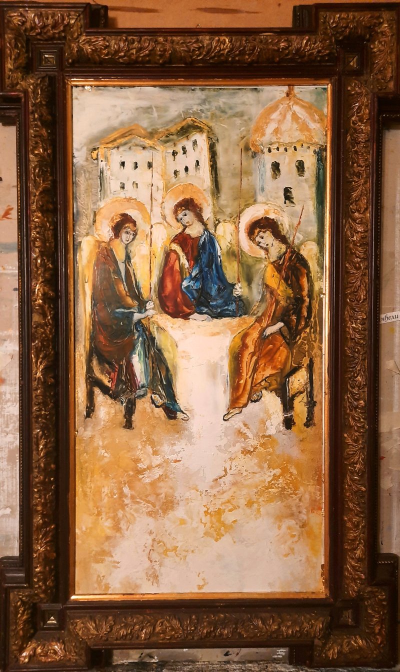 Holi Trinity, Painting Kamber Zora