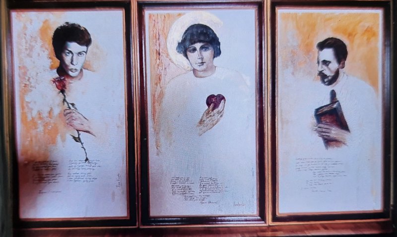 Marina Tsvetajeva s Love Triptych, Painting Kamber Zora