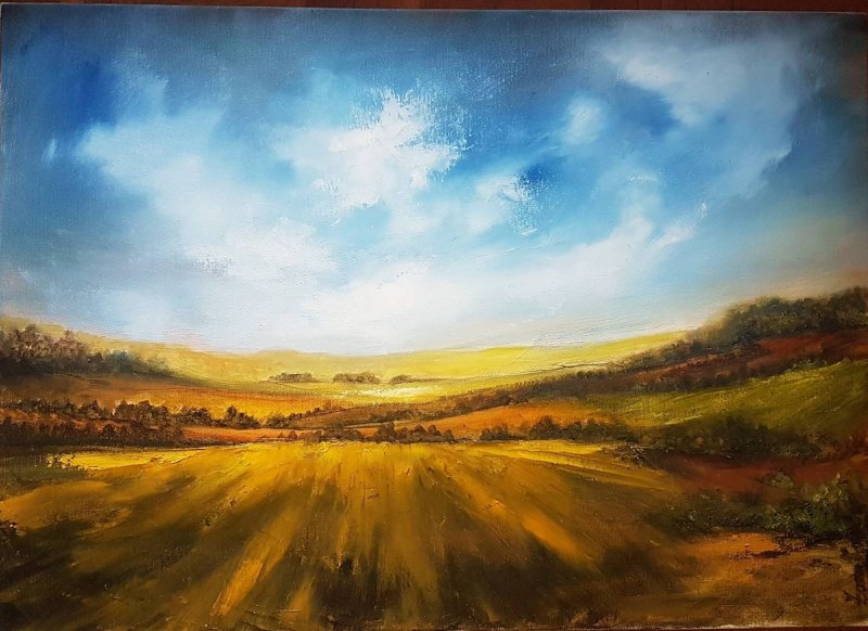 from the cycle ` my country`, Painting Kamber Zora
