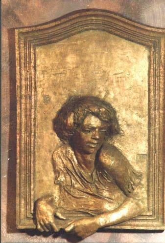 Relief young girl, Sculpture Šeter Igor