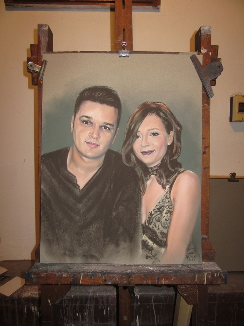 Portrait 5, Painting PORTRETI CVELE