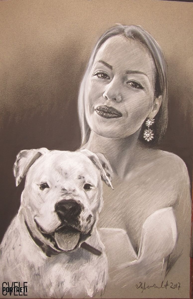 Portrait 17, Painting PORTRETI CVELE