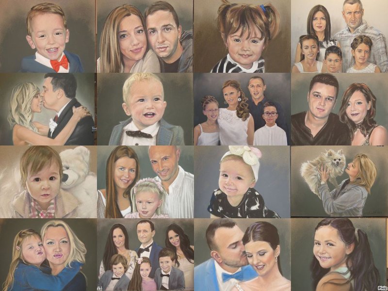 portraits from photos, Painting PORTRETI CVELE