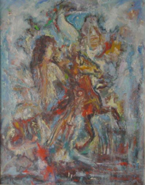 step in unknown, Painting Veselinovic Zoran