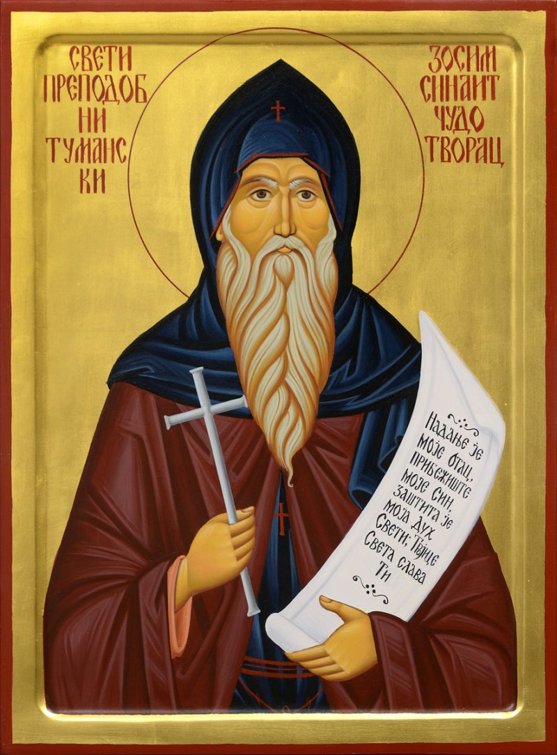 Sveti Zosim Tumanski, Slika Vujovic Mirjana