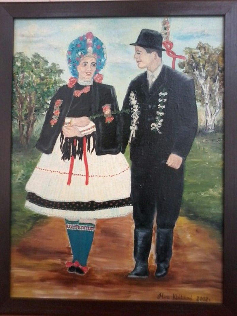 wedding costume, Painting Klaćik Mira