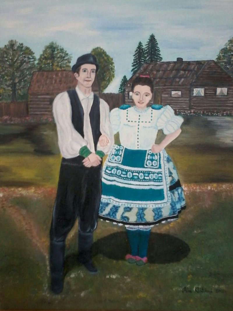 Boy and the Girl B, Painting Klaćik Mira