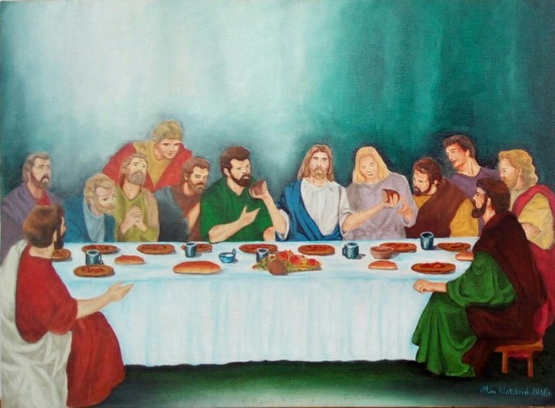 The secret dinner, Painting Klaćik Mira