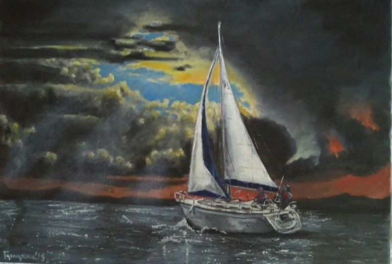 Im on fire, Painting Gulicoski Dejan
