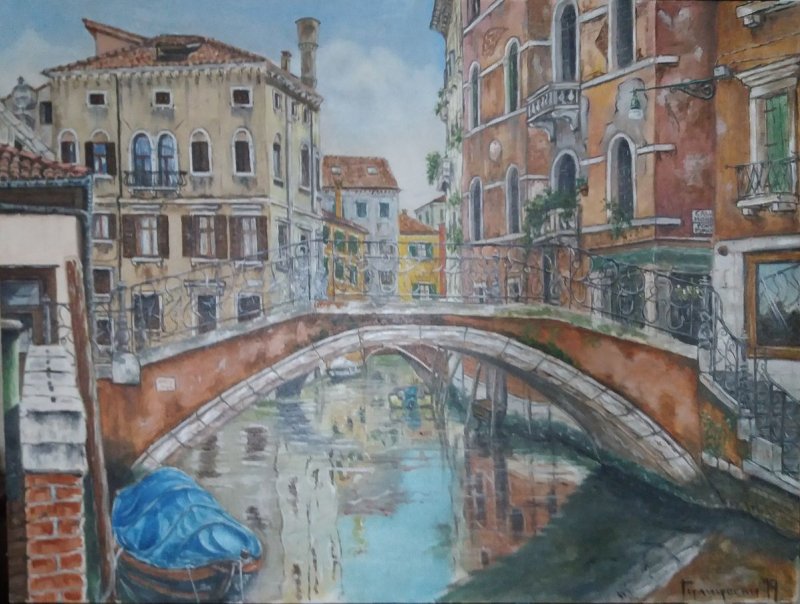ponte del mondo novo, Painting Gulicoski Dejan