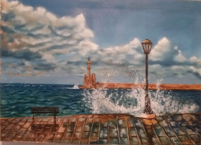 Faros,Chania, Painting Gulicoski Dejan