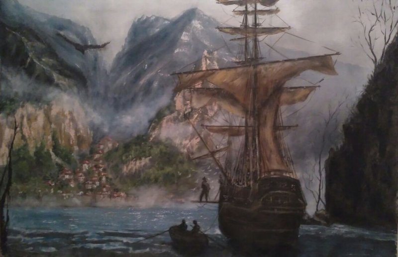 where eagles dare, Painting Gulicoski Dejan