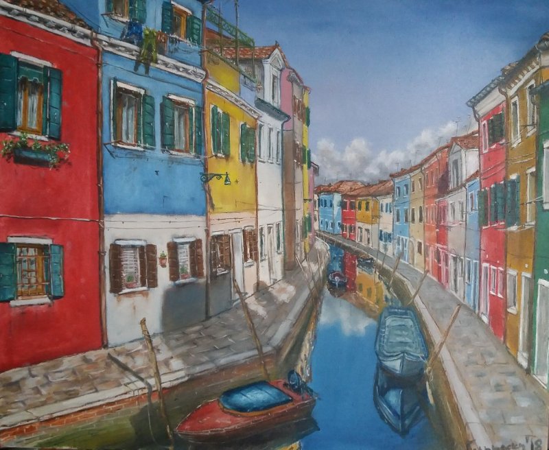fondamenta pontinello destra, Painting Gulicoski Dejan