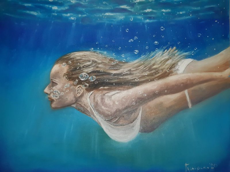 color me blue, Painting Gulicoski Dejan