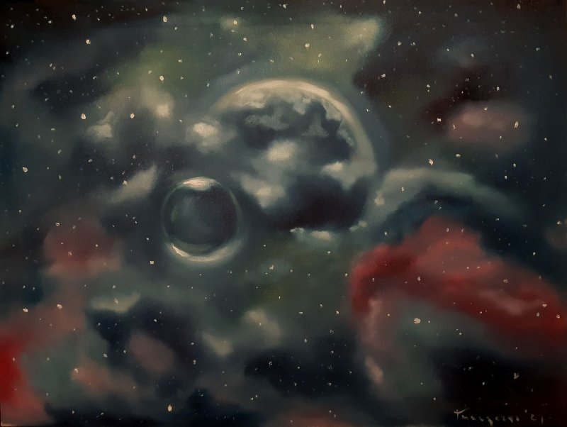 THE DARK SIDE OF THE MOON 2, Painting Gulicoski Dejan