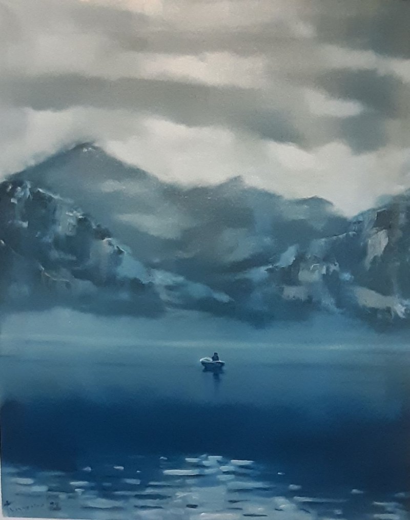 solitary man, Painting Gulicoski Dejan