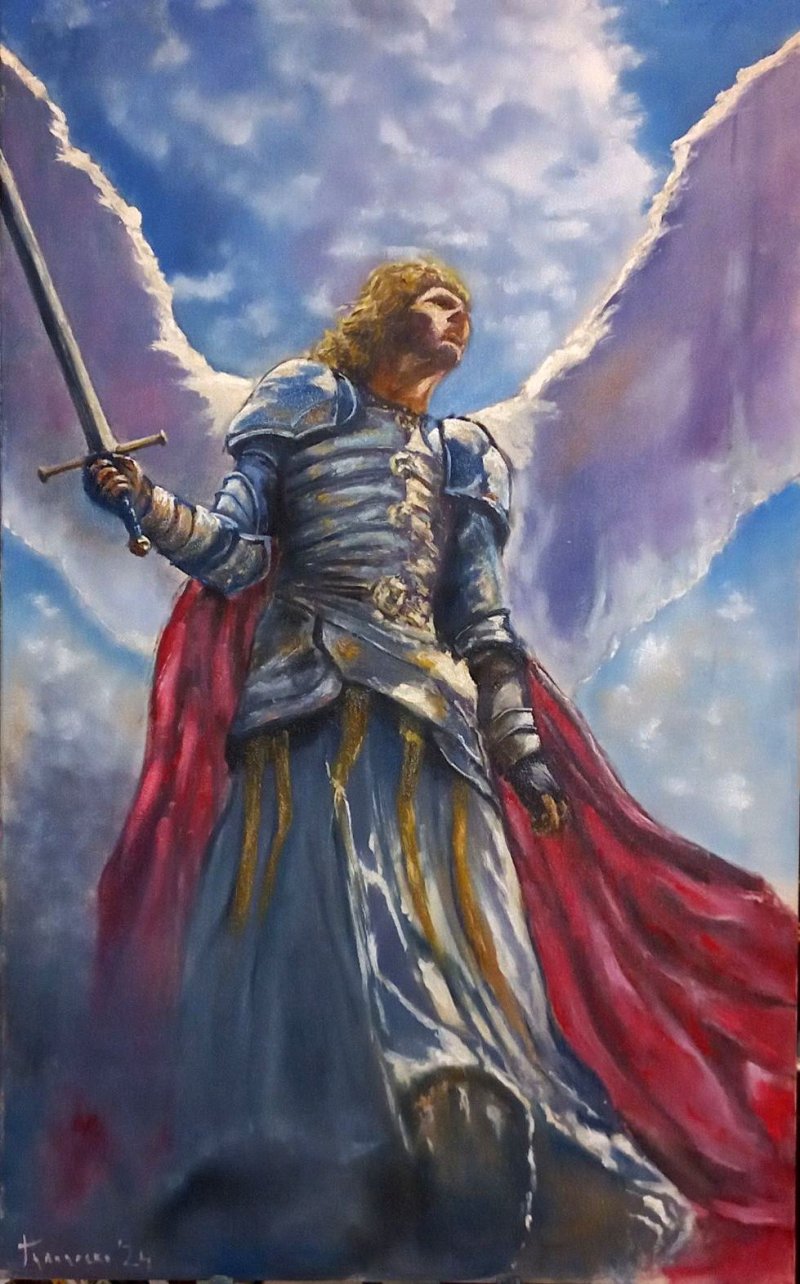 ARCHANGEL MICHAEL, Painting Gulicoski Dejan