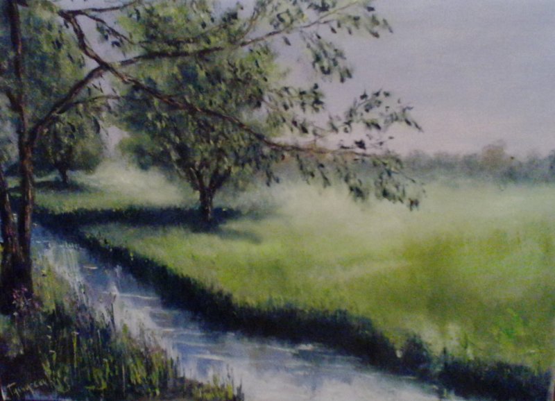 In the misty morning, on the edge of time