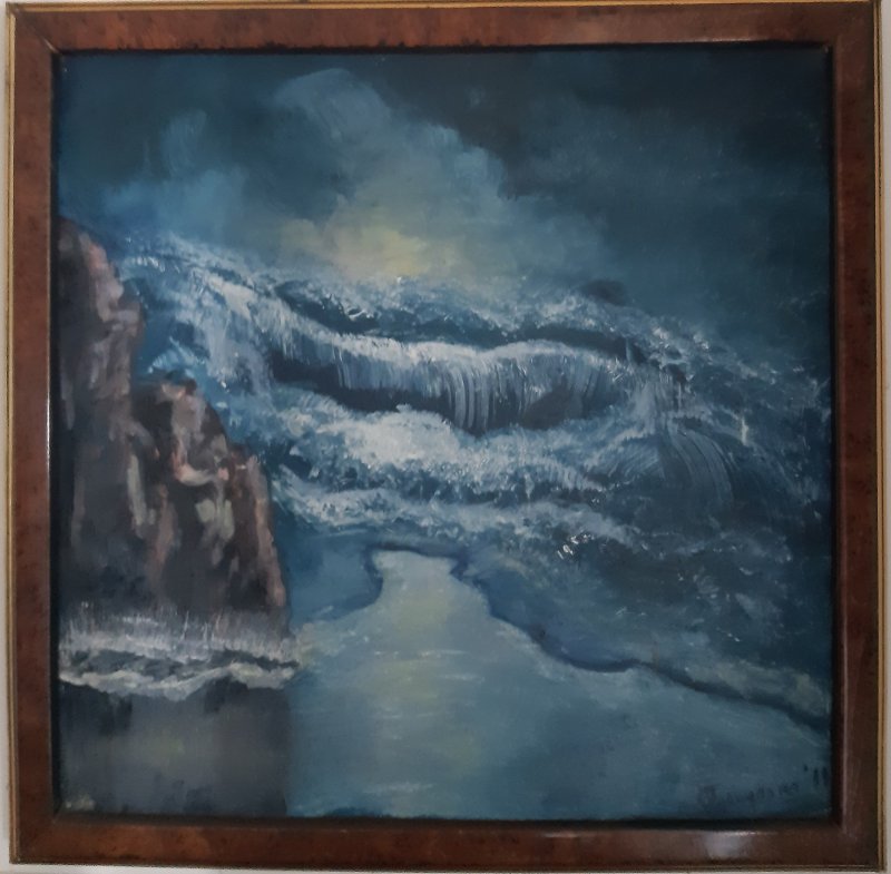 blue jean blues 4, Painting Gulicoski Dejan