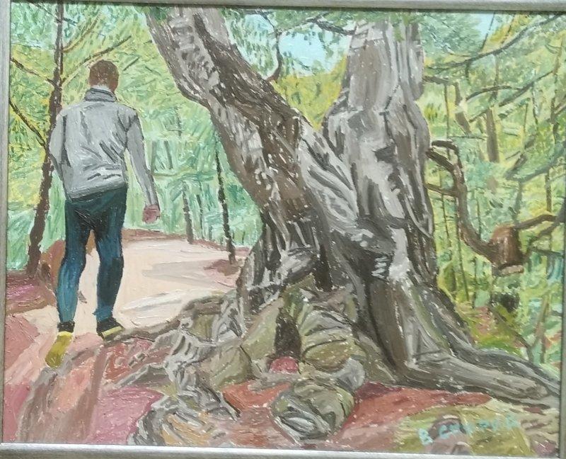 big tree, Painting Spiric Vlastimir