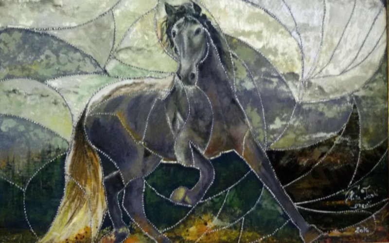 horse, Painting Cerović Tasić Mira