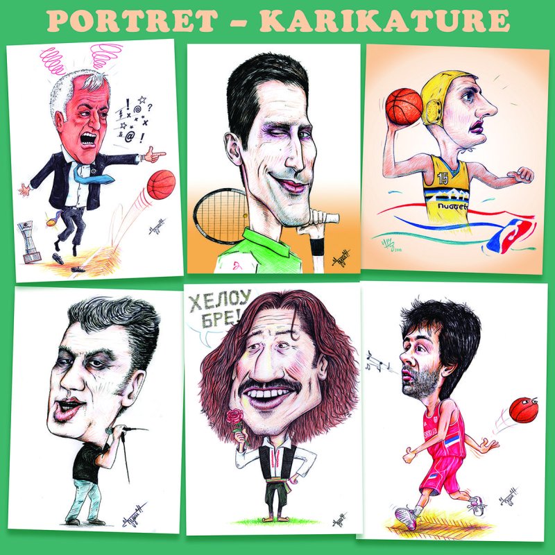 CARICATURE - CARTOONS, Painting DJUKAN ~ CARICATURES