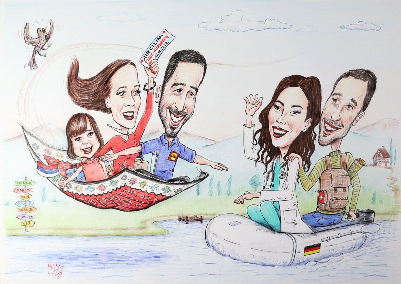 `Air Ćilim`, Slika ĐUKAN ~ KARIKATURE
