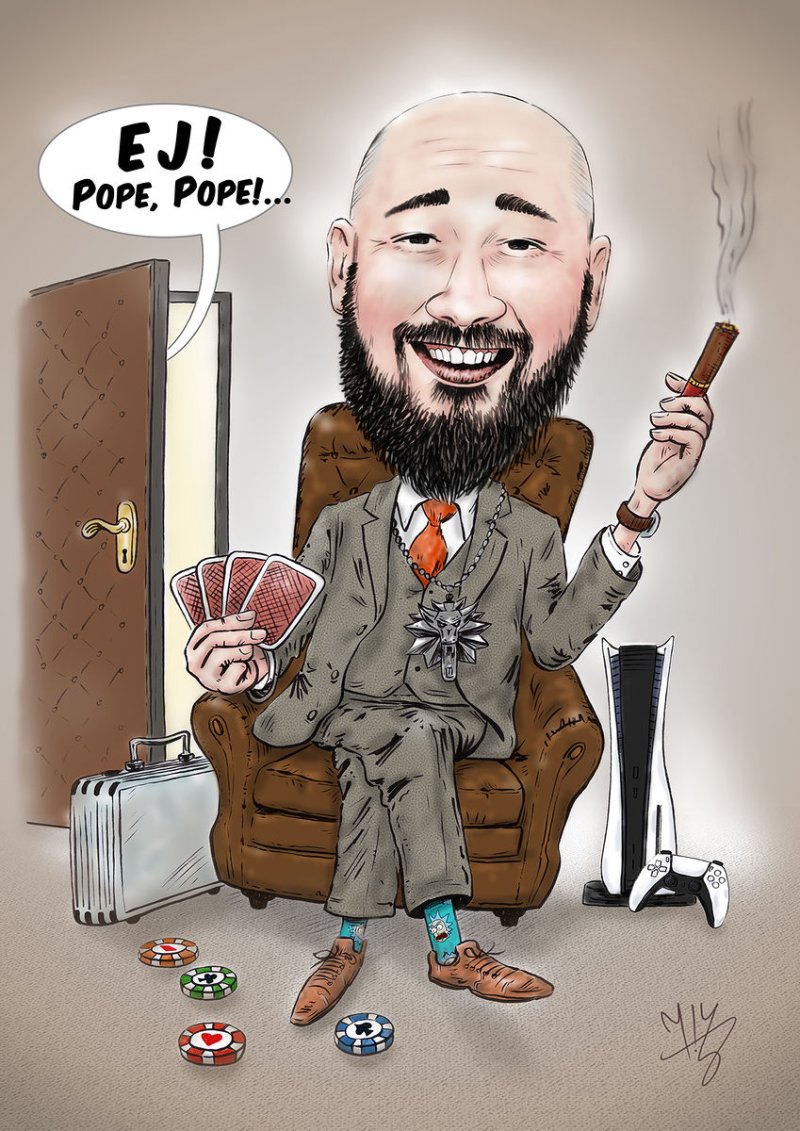 Portret karikatura za terapeuta, Digital Art ĐUKAN ~ KARIKATURE