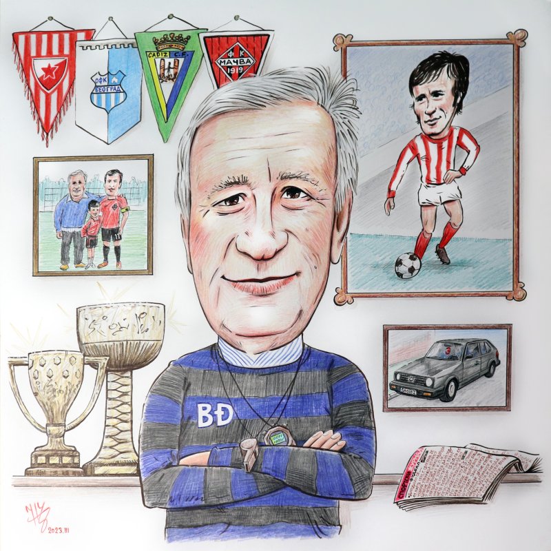 g. Braca Đorđević - portret karikatura, Slika ĐUKAN ~ KARIKATURE