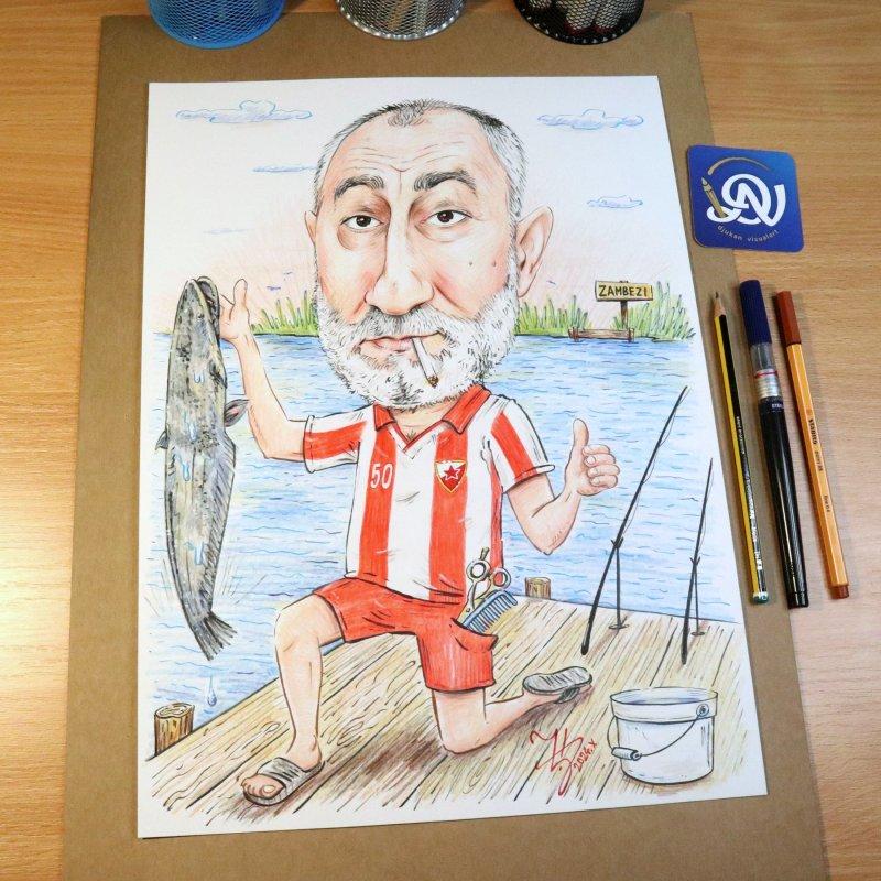 PECAROS - PORTRET KARIKATURA, Slika ĐUKAN ~ KARIKATURE