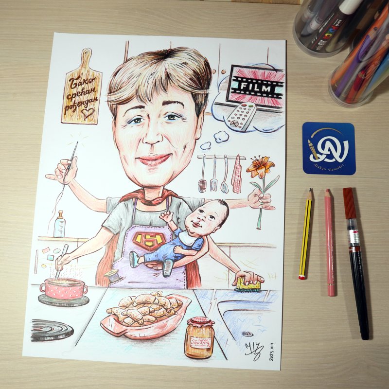 SUPERBAKA - PORTRET KARIKATURA, Slika ĐUKAN ~ KARIKATURE