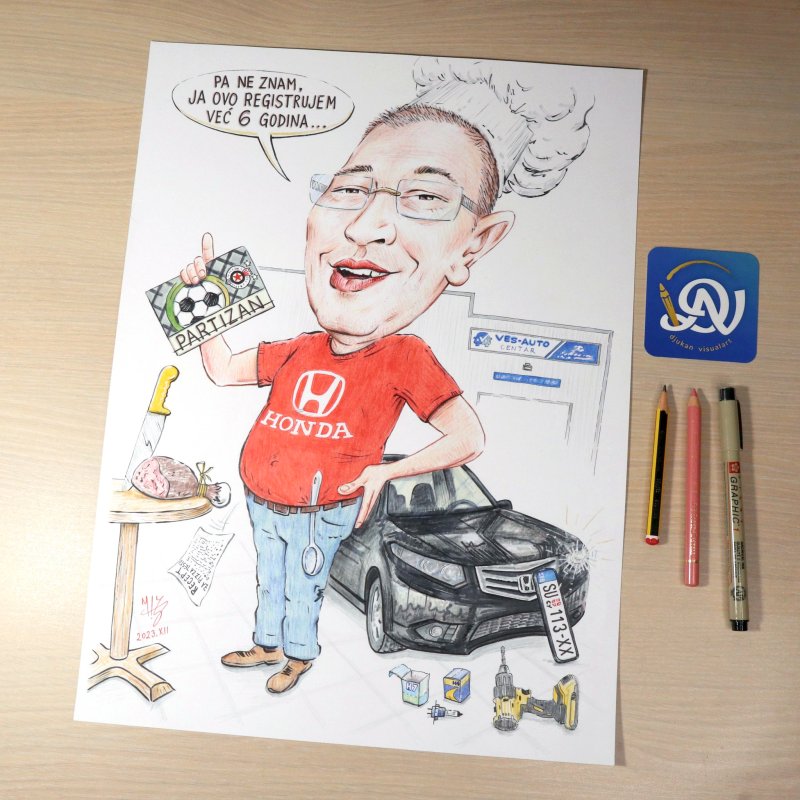 CHIEF - PORTRAIT CARICATURE, Painting DJUKAN ~ CARICATURES