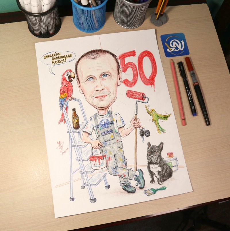 ROBY - PORTRAIT CARICATURE, Painting DJUKAN ~ CARICATURES