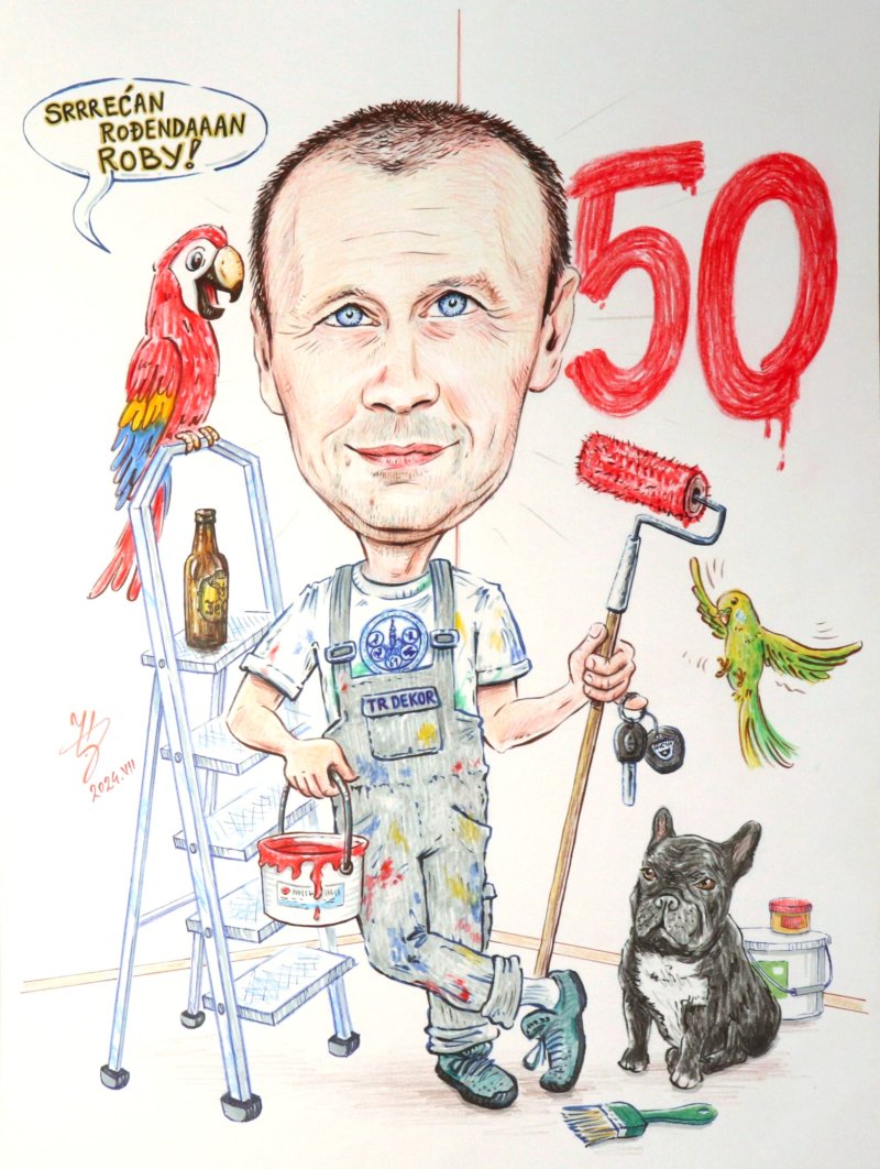ROBY - PORTRAIT CARICATURE, Painting DJUKAN ~ CARICATURES