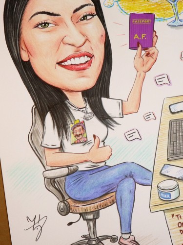 BEST FRIEND - CARICATURE PORTRAIT, Painting DJUKAN ~ CARICATURES