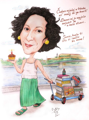 UČITELJICA NACA - PORTRET KARIKATURA