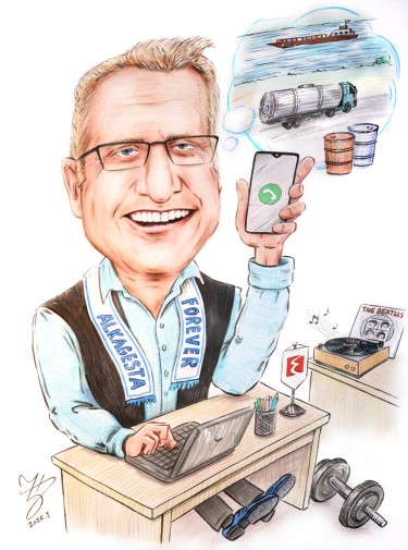 DIREKTOR - PORTRET KARIKATURA