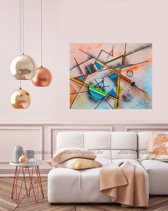 Geometriska harmonija, Painting Mikovic Damir Art