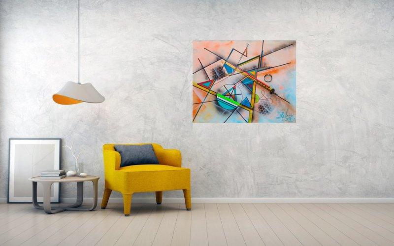 Geometriska harmonija, Painting Mikovic Damir Art