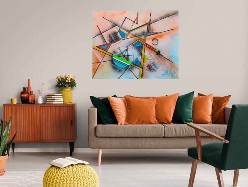 Geometriska harmonija, Painting Mikovic Damir Art