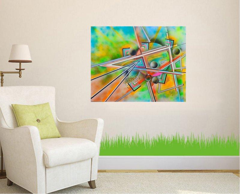 Explosion of Harmony, Painting Mikovic Damir Art