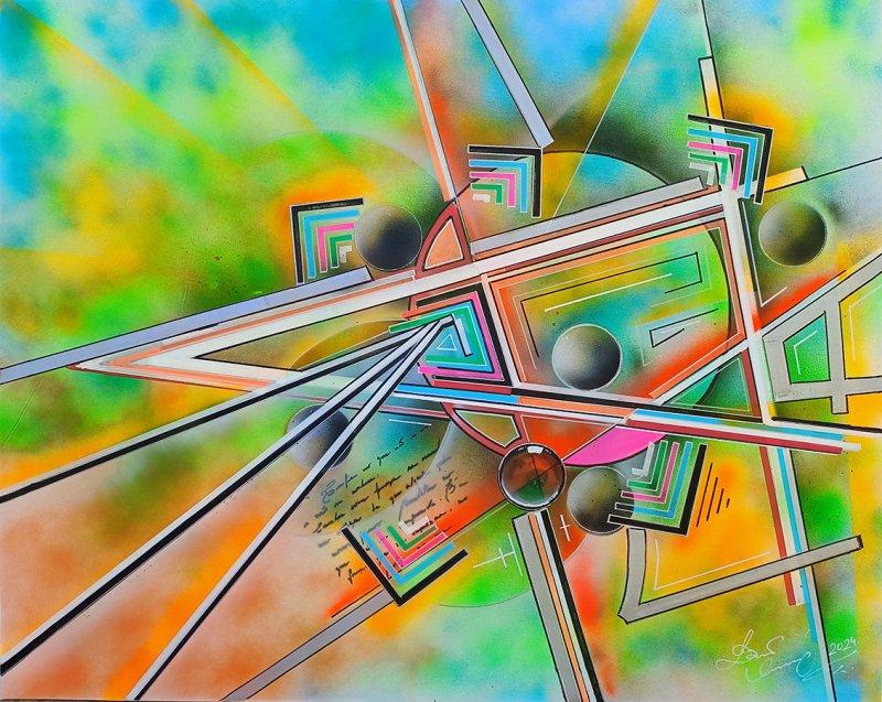 Explosion of Harmony, Painting Mikovic Damir Art