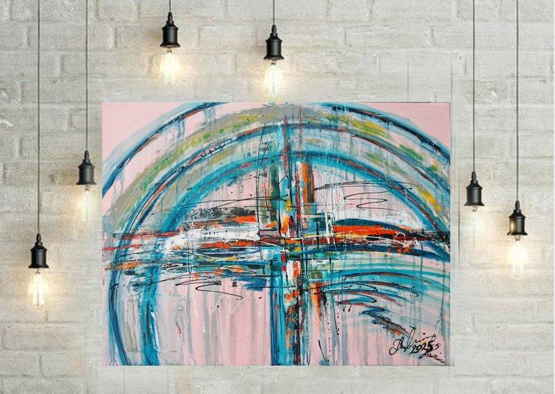 Apstrakcija 01-25, Painting Mikovic Damir Art