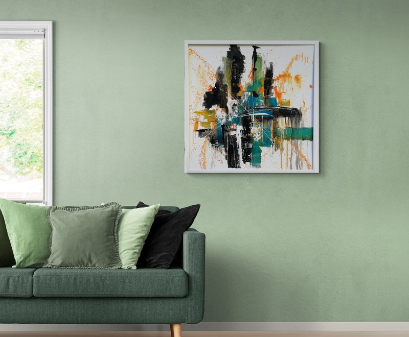 Apstrakcija32-22, Painting Mikovic Damir Art